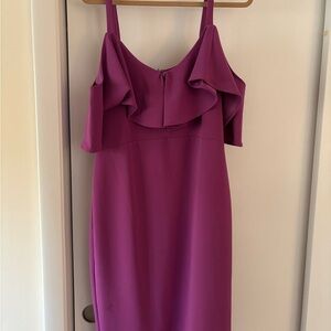 Rachel Vibrant Purple Midi Dress